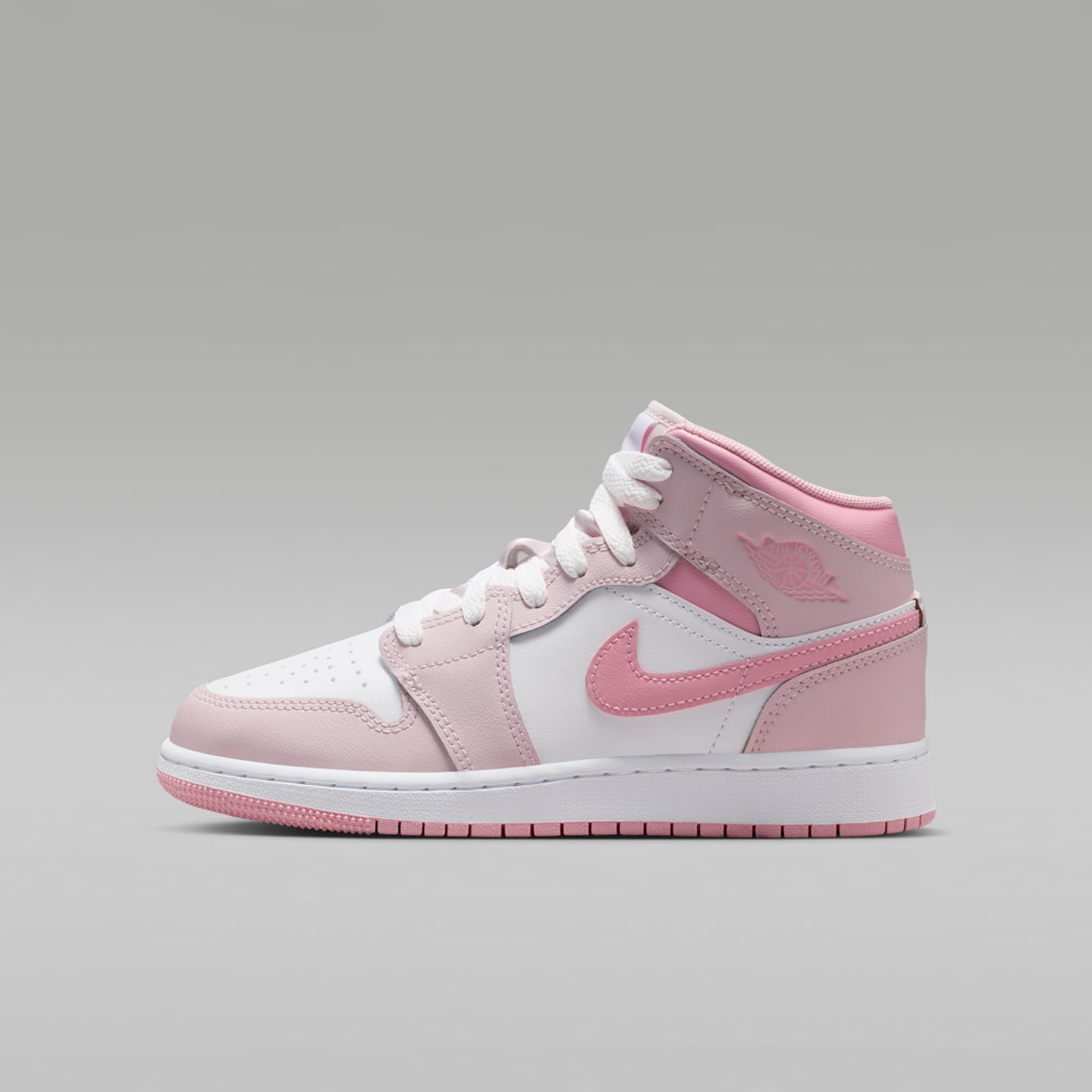 りり❣️Nike Air Jordan 1 Mid ピンク/ホワイト Jordan 1 Mid White Fierce Pink (TD) - FD8782-116 - US